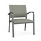 Lesro Newport Wide Guest Chair Metal Frame, Charcoal, OH Eucalyptus Upholstery NP1201 - alternate 1